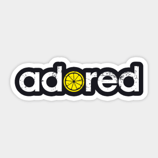 The Stone Roses Adored Indie Manchester Integrated Lemon Sticker